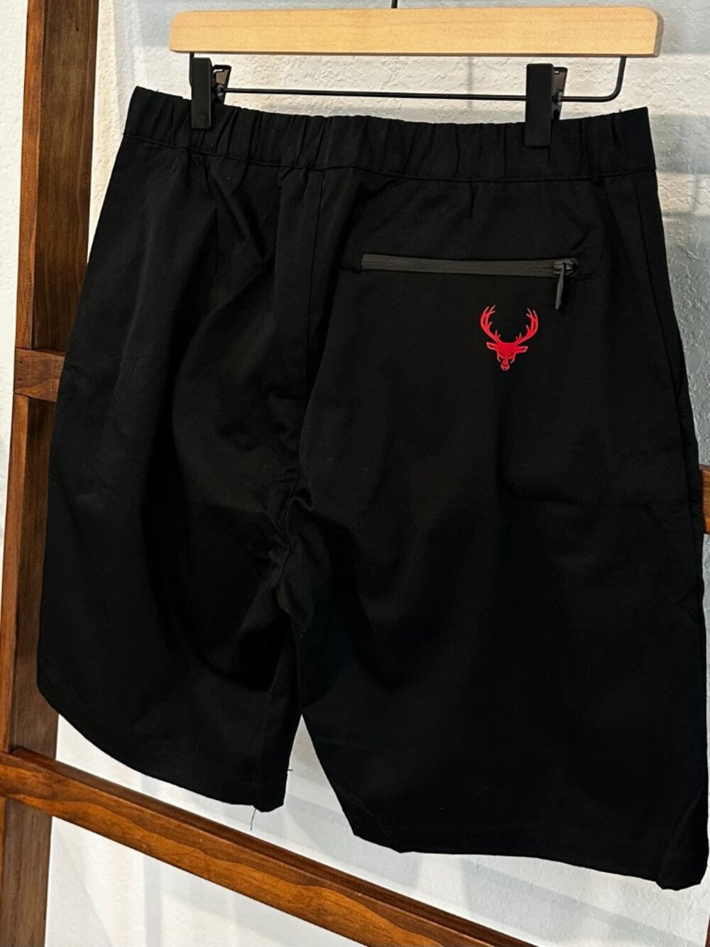 Bucked Up Men's Black Shorts NWT Logo Cotton - Picture 5 of 14